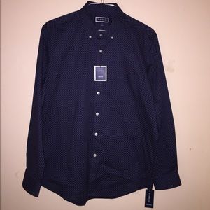 BRAND NEW LARGE MENS BLUE CLUB ROOM DRESS SHIRT